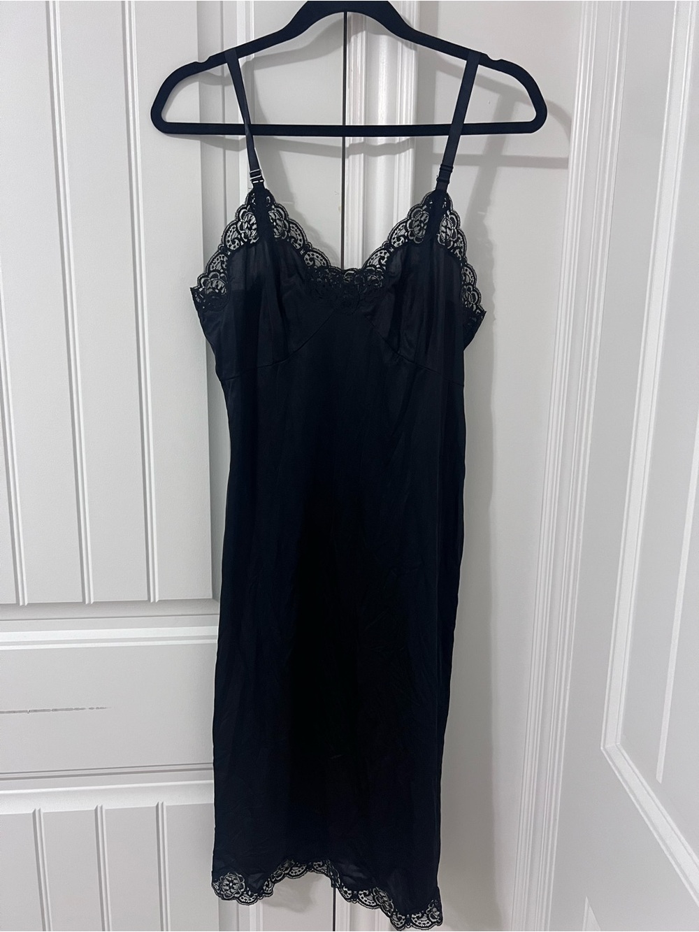 Black Lace Trim Slip Dress - Women Intimates & Sleepwear